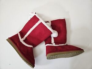 Gymboree 1 Youth Girls NEW NWT Penguin Chalet Red Winter Boots YM1-5