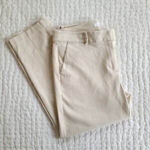LOFT Women's Light Khaki Riviera Slim Pant Size 10