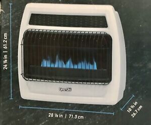 Dyna-Glo 30000 BTU Vent-Free Convection Wall Heater Dual Fuel NG/LP White BF30DT