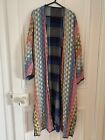 Ace And Jig Genevieve Long Reversible Duster Coat Marine/Hope RARE