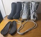 LTD SNOW Galaxy Linered Womans Snowboard Boots Gray Size 9 US #25
