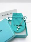 MINT Tiffany & Co. Elsa Peretti Cross Small Necklace Pendant Silver 925 W/Box