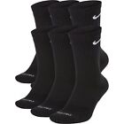 Nike Crew Socks 1 Pair  Dri-Fit Black Everyday Plus NEW Large M 8-12 W 10-13