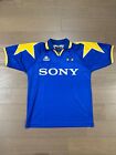 Kappa Juventus Away 1995 1996 Vintage Blue Sony Rare Football Shirt Soccer Sz M