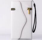 iPhone 6 6s plus Luxury Wallet PU Leather Case Zipper Card Holder Cover WHITE