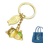 Japan Lucky Cat Bag Charm Key Chain W/ Key Ring for More Money Fortune Luck