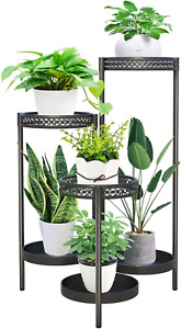 Metal Plant Stand Shelf for Indoor Outdoor Plants Multiple, 6 Tier Tall Tiered F