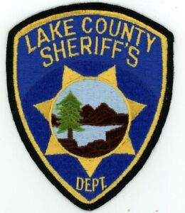 CALIFORNIA CA LAKE COUNTY SHERIFFS DEPT NICE OLD VINTAGE SHOULDER PATCH POLICE