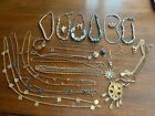 Vintage Gold/Silver Tone Jewelry Necklaces, Pins, Earrings, Bracelet Lot 20+