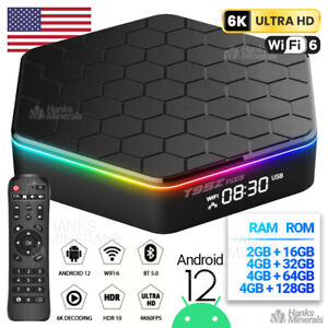 Upgraded 2024 T95Z Plus Smart Android 12 TV Box Quad Core 6K 4K HD Stream Player