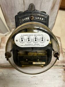 Westinghouse Type C Watt Meter Style 119029A  Early 1900's  VERY RARE!!!