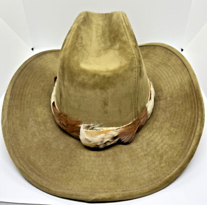 Vintage YA Longhorn Ranch Wear Western Cowboy Mens Hat Size 7 1/4”-7 3/4” Korea
