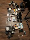 Lot of Vintage Film Cameras w/ Accessories - cameras, flashes, lenses