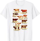 NEW LIMITED Vintage Cow Retro Farmer Beef and Dairy Gift Idea Tee T-Shirt S-3XL