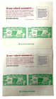 4 PC United Airlines Complimentary Drink Coupon Air Currency For Collection Only