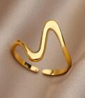 Stainless Steel Ring for Women Gold Color  Luxury Classic gold woman ring