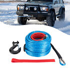 New Listing3/8x100' Synthetic Winch Rope w/ Hook Winch Cable w/Protective Sleeve New