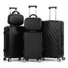 Luggage Set 5 Piece ABS Hardshell w/ TSA Lock Spinner Wheels Travel Carry on Bag