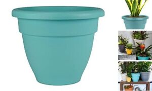 6 Inch Caribbean Planter - Lightweight Indoor Outdoor Plastic Plant Pot 6
