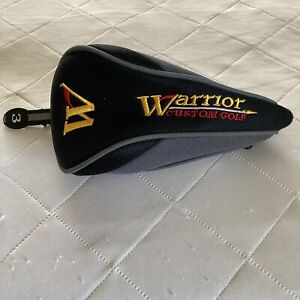 Warrior Custom Gold #3 Fairway Wood Head Cover FREE SHIPPING