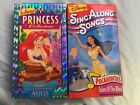 Disney Princess Collection & Sing Along Songs VHS Lot Of 2. Ariel. Pocahontas.