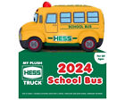 HESS 2024 MY PLUSH SCHOOL BUS TOY TRUCK W/ LIGHTS AND SOUND NEW IN BOX