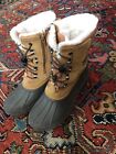 Lands End Boys/Girls Size 5 Youth Brown Expedition Insulated Winter Snow Boots