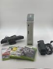 Microsoft Xbox 360 Home Console With Power Cord Kinect And Lot Of 4 Video Games