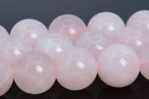 Rose Quartz Beads Grade A Round Gemstone Loose Beads 4/6/8/10/15-16MM