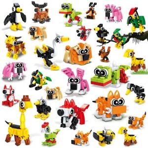 HOGOKIDS 30 Animals Building Blocks Sets, 10 Packs Building Toy Gifts for Kids