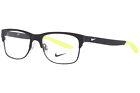 Nike 5590 001 Eyeglasses Frame Satin Black Semi Rim Rectangle Shape 48mm
