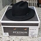 STETSON Open Road Fur Felt Black Western Hat ~ 6X  (SFOPRD-052607)