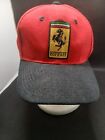 Vintage FERRARI Cap big logo racing F1 hat 90s RED
