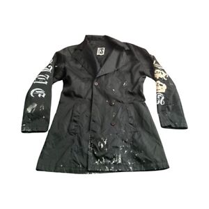 Vintage Punk Hand Painted Trench Coat