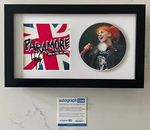 HAYLEY WILLIAMS SIGNED PARAMORE LIVE IN THE UK 2008 FRAMED CD w/EXACT PROOF COA