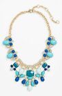 Lee by Lee Angel Women's Cabochon Stone Statement Necklace NIP $98 BLUE