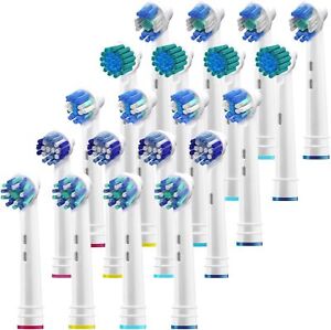 Alayna Toothbrush Replacement Heads Compatible with Oral B - 20 Toothbrushes