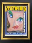 David Hockney | Vintage 1987 Signed Poster Vogue Print | Mounted and Framed