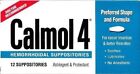 Calmol 4 Hemorrhoidal Suppositories Astringent & Protectant Soothing Relief 12ct