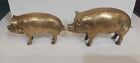 New Listing2 Vintage  Brass Pig Figurines. Soild Brass.