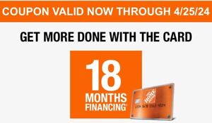 Home Depot Coupon - 18 Months Financing w/HD Card In Store & Online Exp 4/25