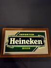 Vintage Heineken Beer Sign Wood Frame