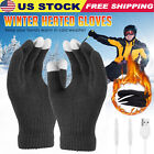 Electric USB Heated Gloves Rechargeable knitted Warm Thermal Gloves Men Women