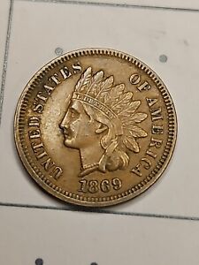 New Listing1869 Indian Head Cent Penny