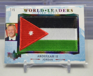 New ListingAbdullah II 2020 Decision #WL071 #d 2/5 World Leaders Flag Patch Jordan  4-A