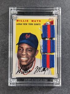 New Listing2022 Jersey Fusion WILLIE MAYS /5 Fascimile Auto Patch New York Giants