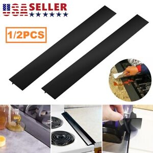 2× Silicone Kitchen Stove Counter Gap Cover Oven Guard Spill Seal Slit Filler US