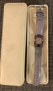 Women's Lucien Picard Watch Light Purple Leather Band