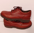 Men's Rockport M3925 Casual Comfort & Work Shoes Lace Up Size 10M Lt. Brown Rust
