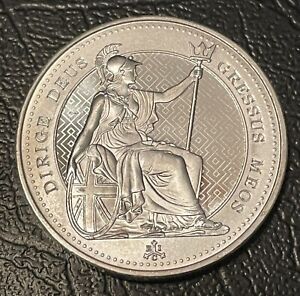 2021 1.25oz Silver Seated St. Helena Britannia Mint State Condition